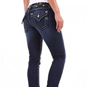 Miss Me Flap Pocket Skinny Jeans Size 28 JS5014S89